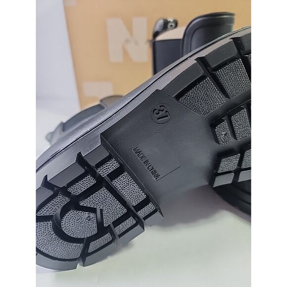 Rain Boots US Womens Size 6.5, Short, Black by PlanOne - Picture 4 of 7